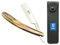 SMI Rasiermesser Herren, Barber Rasierer Bart Rasierer Rasier Messer Bartmesser mit Etui (Feststehende Klinge 1405)