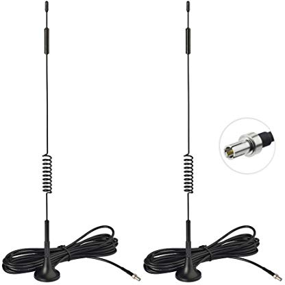 Bingfu 4G LTE TS9-Antenne 7dBi Magnetfuß Antenne 2 Stück Kompatibel mit T-Mobile Vodafone E-Plus O2 Mobiler Huawei MiFi-Hotspot-Router USB-Modem Jetpack AirCard AC785 AC790 AC810 MR1100