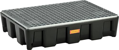 Cemo PE-Auffangwanne 60 HD mit Gitterrost Kleingebinde-/Laborwanne, mit Zulassung