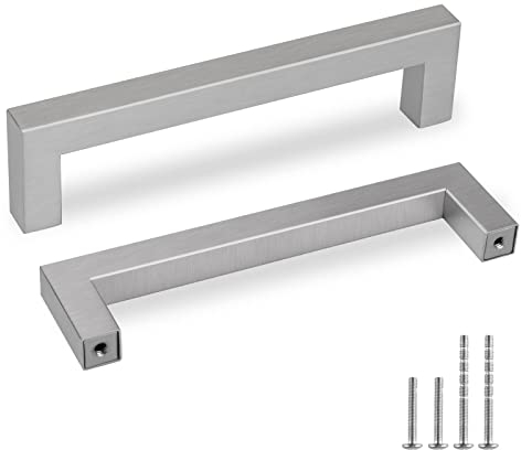 LONTAN 15 Stück Möbelgriffe Edelstahl 160mm lochabstand Griffe für Küchenschränke Küchengriffe Schrankgriffe Edelstahl Griffe Küche Küchengriffe Türgriffe Küche