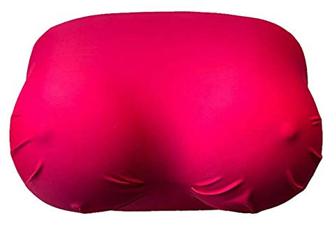None Brand Boobs Pillow Cushion, Soft Memory Foam Sleep Pillow for Couples Home Decor for Valentine's Day (Red)