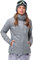 33,000ft 3 in 1 Jacke Damen Storm Jacket Winddicht Funktionsjacke, Atmungsaktiv Doppeljacke Regenjacke mit Softshelljacke Warm Skijacke Wasserdichte Winterjacke Dunkelgrau 42