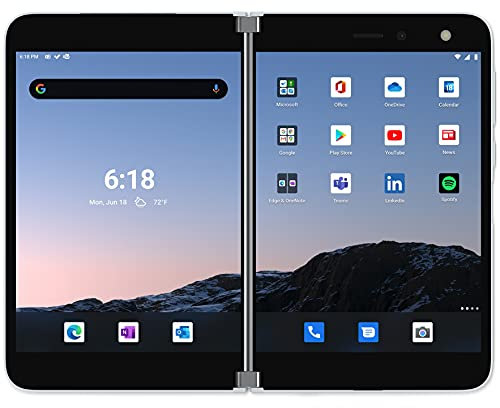 2020 Microsoft Surface Duo, 256GB, Glacier (Reconditionné)