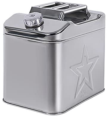 CGF- Benzinkanister Benzinkanister zur Lagerung von Kraftstoff Dieselölbehälter Kanister mit Ausgießer für Benzin und Diesel (Edelstahl / 10L,20L,25L,30L,35L,40L) mit UN-Zulassung