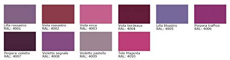 ZAMBOTTO VERNICI Smalto Acrilico satinato RAL catalizzato al 10% + Catalizzatore al 10% Per LEGNO INTERNI (5+0,5L, RAL 4000 VIOLA)