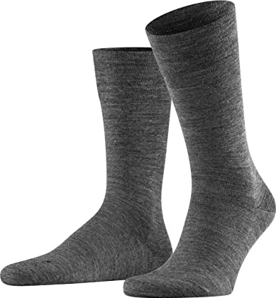 FALKE Herren Sensitive Berlin Socken druckfreier Komfortbund flache Naht gegen Druckstellen komfortabel Diabetiker atmungsaktiv nachhaltige klimaregulierende geruchshemmende Wolle Baumwolle 1 Paar