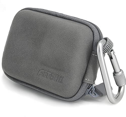 FiTSTILL Grey Mini Carrying Bag Case for Go Pro Hero 13/12/11/10/9/8/7/(2018)/6/5 Black,Hard Shell Travel Storage Case for DJI Osmo Action 2,AKASO,Campark,YI Action Camera and More