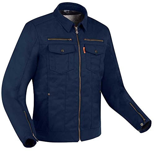 SEGURA Herren Patrol Motorradjacke, Marineblau, XXXXL
