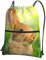 Osterhasen-Rucksack mit Kordelzug, 39 x 46 cm (L x H), gut für Reisen, Handgepäck, Camping, Schwarz, Einheitsgröße
