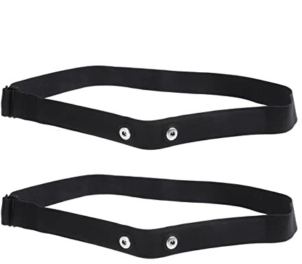 Piarktoy Elastische Herzfrequenz-Brustgurtbänder für Geonaute Herzfrequenz-Sensor-Brustgurt, 2 Stück
