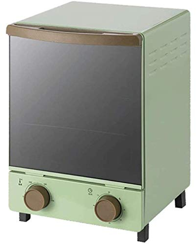 JYCCH 12 litres Rétro Mini Four Vertical Lumière Quartz Tube De Chauffage Miroir De Synchronisation Porte en Verre Mini Fours