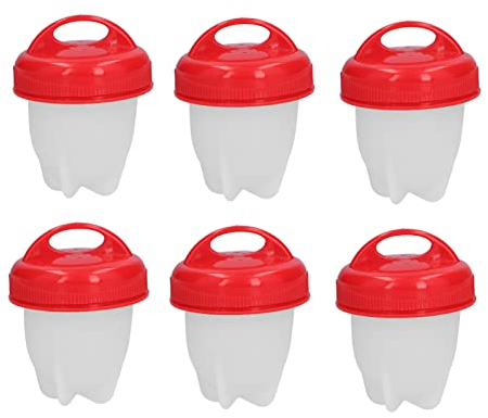 Cuiseur D'oeufs à égoutter Œufs Durs en Silicone 6 Coquetiers Sans la Coquille Antiadhésif Sans BPA Double Egg Poacher Gadgets De Cuisine