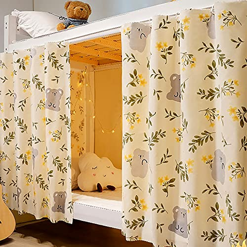 Bettvorhang Etagenbett Zelt Vorhang Blackout Vorhänge Moskitonetz Hochbett Schlafzelt Schlafsaal Mid-Sleeper Bett Zelt Vorhang Tuch Staubdicht Moskito für Studentenwohnmein Kinderzimmer Kinderbett