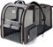 Lekebobor Extra großer Katzenrucksack, erweiterbar, Haustier-Tragetasche, Rucksack für kleine Hunde, mittelgroße Katzen, passend für bis zu 8,2 kg, Hunderucksack, faltbar, Welpenrucksack, Tragetasche