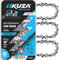 KUZA - Chaîne de tronçonneuse de 45,7 cm, pas de 0,8 cm, calibre 160 cm, 68 maillons d'entraînement faciles à installer, très durable, acier allemand, faible rebond compatible avec STIHL