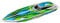 Traxxas Boot Blast Offshore Grün mit ACCUS/USB-Ladegerät 38104-8-GRN