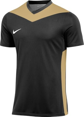 Nike M NK DF Prk Drb Iv JSY SS Haut à Manches Courtes, Noir/Jersey doré/Blanc, L Homme