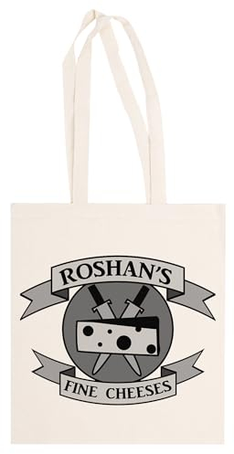 Ameretee Roshans Fine Cheeses Beige Einkaufstasche Aus Baumwolle, Unisex