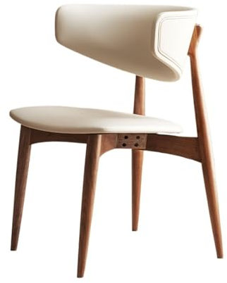 XXAD553TY Esszimmerstühle Mid Century Modern Esszimmerstuhl, Schreibtischstuhl, Akzentstuhl mit Holzbeinen for Küchentisch, Schreibtisch, Schminktisch, gepolstert und Walnussholz Stühle Esszimmer