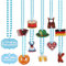 TGFIX 24Pcs Bayrische Perlen Halskette Bayern Trachtenkette Bavaria Accessoires Kette Bierfest Trachtenschmuck Bierfest Kostüm Accessoires für Wiesn München Bierzelt Party Zubehör