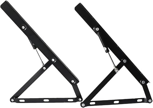HOTAPEPU Hydraulic Bed Lift Mechanism 610/750/900/1100/1200/1500mm Heavy Duty Bed Box Gas Spring Hinges,Lift Up Storage Bed Frame Hinge Set,Lift Pneumatic Support,Storage Box Bed Lifter(1200mm)