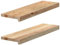 vidaXL Fensterbänke 2 Stk. Unbehandelt 70x20x2 cm Massivholz Eiche, Fensterbrett, Holz Treppenstufe, Holz Fensterbrett, Fensterbank Eichenholz