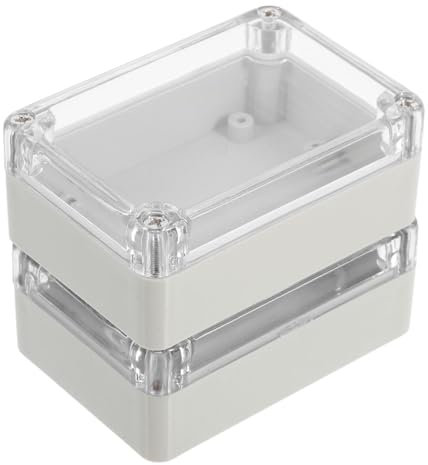 MUSISALY 2pcs Electrical Enclosure Box for Outdoor Electronics Projects Abs Junction Box Moisture Resistance for Security Modules and Alarm Systems