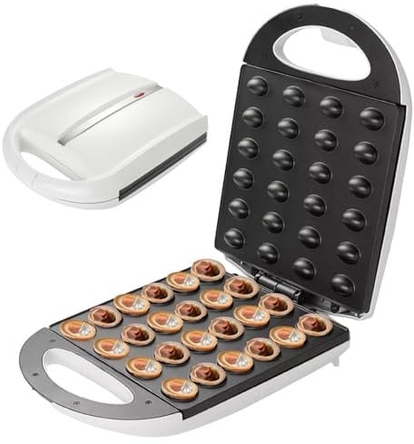1400W nut machine, cookie maker, non-stick coating, baking 24 halves at the same time, overheat protection, sweet and salty nuts, vertical storage
