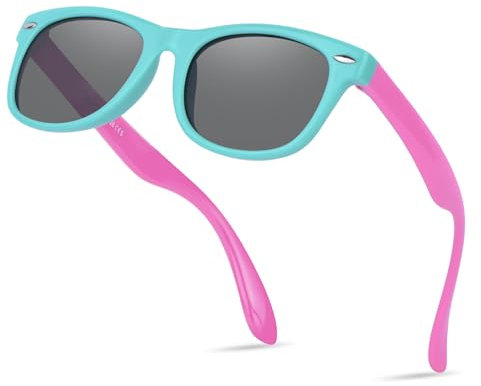 Nlieanuc Gafas de Sol Niño y Niña 3-10 Años Polarizadas Gafas de Sol Infantiles Flexibles de Goma para UV400 Protección