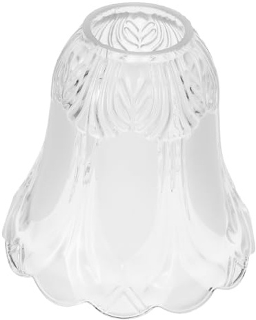 Alipis pantalla de vidrio esmerilado lámpara reemplazo Cubrir antiguo tonos de luz colgantes cortinas de luz colgantes pantalla decorativa de cristal Transparent