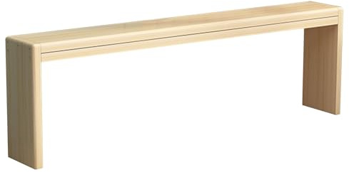 Bank Flur Schmale Massivholz Bettbank Schlafzimmer Robust und Stabil Sitzbank Küche Verdicktes Brett Tiefe 20 cm für Wohnzimmer, Eingang(47.24in/120cm)