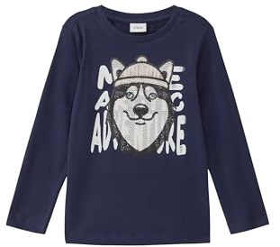 s.Oliver Langarmshirt mit Pailletten-Artwork