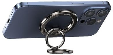CAAL ARMORY OrbitGrip – 3-Pivot Magnetic Phone Ring Holder, 360° Rotation, Strong Metal Mount, Stand & Grip in One, for all phones and tablets, durable, place your phone on any metal surface,