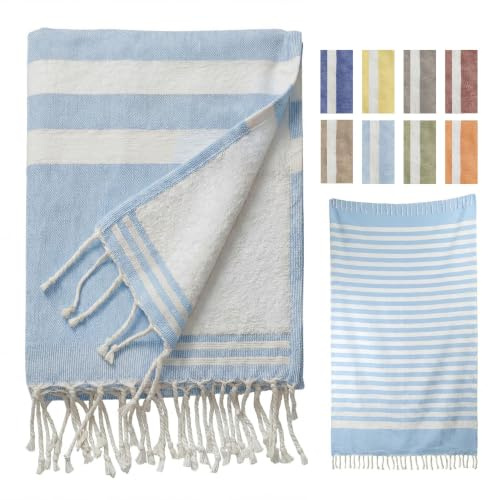 furora HOLIDAY Badetuch groß 100x200, Badehandtuch Baumwolle Frottee: | saugstark, natürlich weich: Saunahandtuch Damen Herren, XXL Strandhandtuch Duschtuch, liege Handtuch Saunatuch Strandtuch