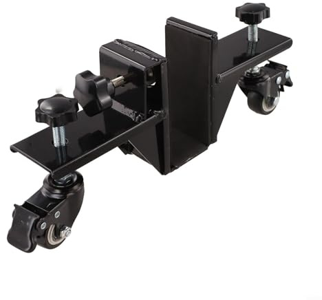 Industrial Grade Door Installation Kit with Rolling Dolly Base, Adjustable Clamp for 0-80mm Knobs, Essential Tool for Safe Door Hanging Tasks(1pc)