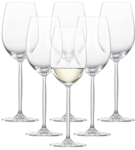 SCHOTT ZWIESEL Weißweinglas Diva (6er-Set), elegante Weingläser für Weißwein, spülmaschinenfeste Tritan-Kristallgläser, Made in Germany (Art.-Nr. 104097)