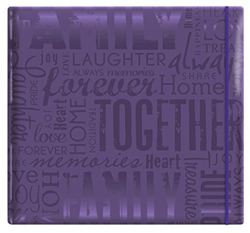 MCS Expressions Collection Family Erweiterbares 10-seitiges Sammelalbum mit 30,5 x 30,5 cm Seiten, 34,9 x 32,5 cm, Violett