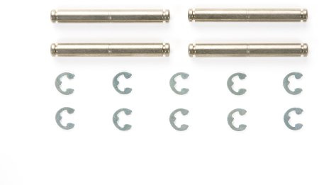 Tamiya 300054395 - TT-01/DT-02 Low Friction Querlenker-Welle, 4 Stück, 3 x 22 mm, Blue