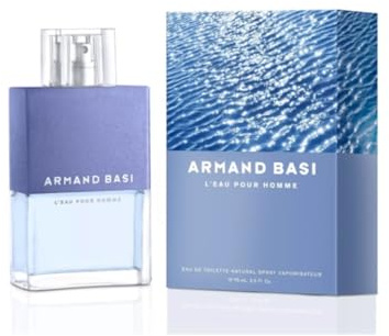Armand Basi L'Eau Pour Homme Eau de Toilette, Eau de Toilette, Eau de Toilette, Spray, 75 ml