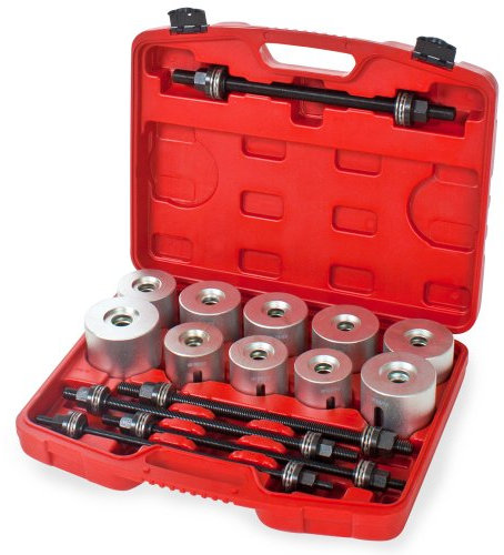 TecTake 27 pcs Silentbloc extracteur Outil de roulements Jeu d'outils pour Le Montage et Le démontage de roulements Joints et bagues