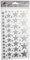 Artemio 11004502 Sticker, Sterne, Papier, silberfarben – 14 x 25 cm