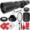 Opteka 500mm/1000mm f/8 Manual Telephoto Lens for Nikon F D6, D5, D4, Df, D850, D810, D800, D780, D750, D610, D500, D7500, D7200, D7100, D5600, D5500, D5300, D5200, D5100, D3500, D3400, D3300, D3200
