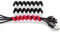 tizi Knubbi Löckchen: 3 Kabelhalter (2x schwarz, 1x rot). Kabelspirale statt Kabelbinder, aus Anti-Rutsch-PVC, sicherer Kabelhalt. Organisation von Ladekabeln, Kopfhörern, etc.