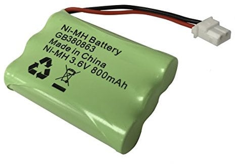 BuyaBattery® Motorola MBP36S Baby Monitor Battery (800mAh Version with larger connector plug) Rechargeable 3.6V Ni-MH GP80AAAHC3BMXZ HRMR03