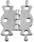 Merriway BH06196 (4 Pcs) Butterfly Hinge Chrome Plated 40mm - Pack of 4 Pieces, Silver Tone