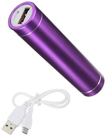 Shot Case External Battery Charger for Nintendo Switch Universal Power Bank 2600mAh with USB Cable/Mirco USB Telephone Backup (Purple)