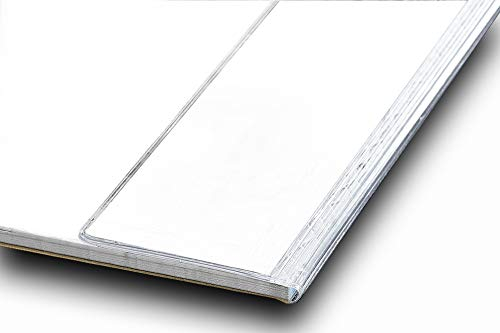 Kantenschutz für Schreibtischunterlagen | transparent + selbstklebend | Schutzleiste für Schreibunterlagen, durchsichtig - Schreibgefühl® Größe für DIN A3-42,0 cm lang