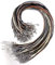 TUPARKA 120 Pcs Waxed Necklace Cord 1.5mm Necklace String with Clasp Bulk Necklace Rope for Necklace Bracelet Jewelry Making Accessories，6 Colors
