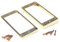 Milisten 2 Stück Humbucker Pickup Ring Rahmen Montagering für E-Gitarren Gb301 Golden