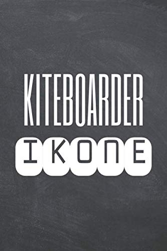 Kiteboarder Ikone: Kiteboarder Punktraster Notizbuch, Notizheft oder Schreibheft - 110 Seiten - Büro Equipment & Zubehör - Lustiges Geschenk zu Weihnachten oder Geburtstag